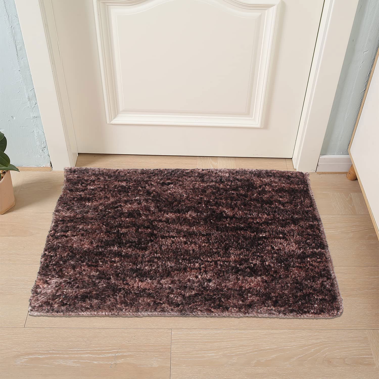 Bath Mat For Bathroom 1600 GSM Microfiber (38X58 cm, Chocolate)