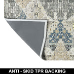 Polyester Abstract Runner Anti Skid  (2x5 Feet, Multicolor)