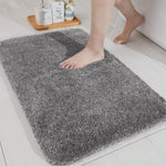 Newman Bath Mat Anti Skid (40x60 cm, Silver)