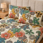 Double Bedsheet with 2 Pillow Covers 220 TC 100% Cotton Feel ( Sage Green , 90x100inch )
