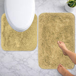 Marino Fur Contour Bath Mat Mat Set of 2 (Gold 40x60 cm & 40x45)