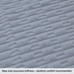 Rabbit Tail Fur Carpet (3x5 Feet, Silver)