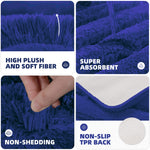 Toronto Bathmat Super Soft Microfiber (40x60 cm, Blue)