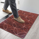 PVC Door Mat for Home Entrance Indoor & Outdoor(40x60 cm - Red)
