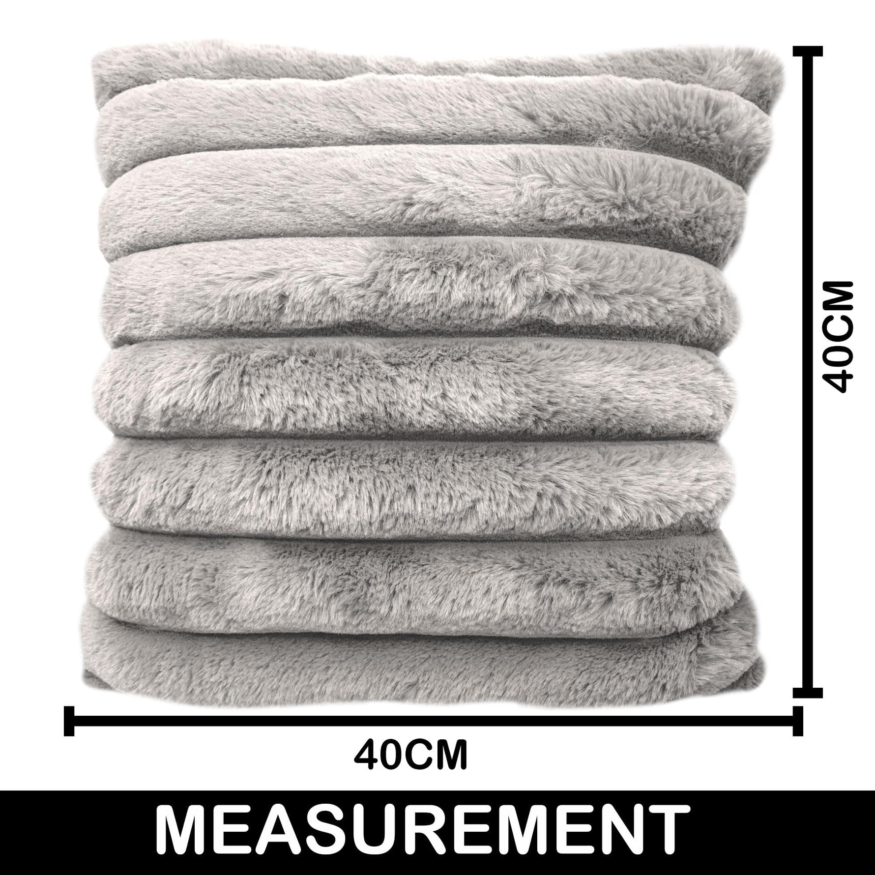 Luxurious Cushion Covers Pack of 2, (16x16 Inch - White)