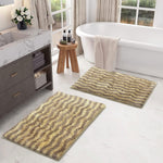 Berlin Bath Mat Super Sof Mat Pack of 2(38x58 cm ,Sand)