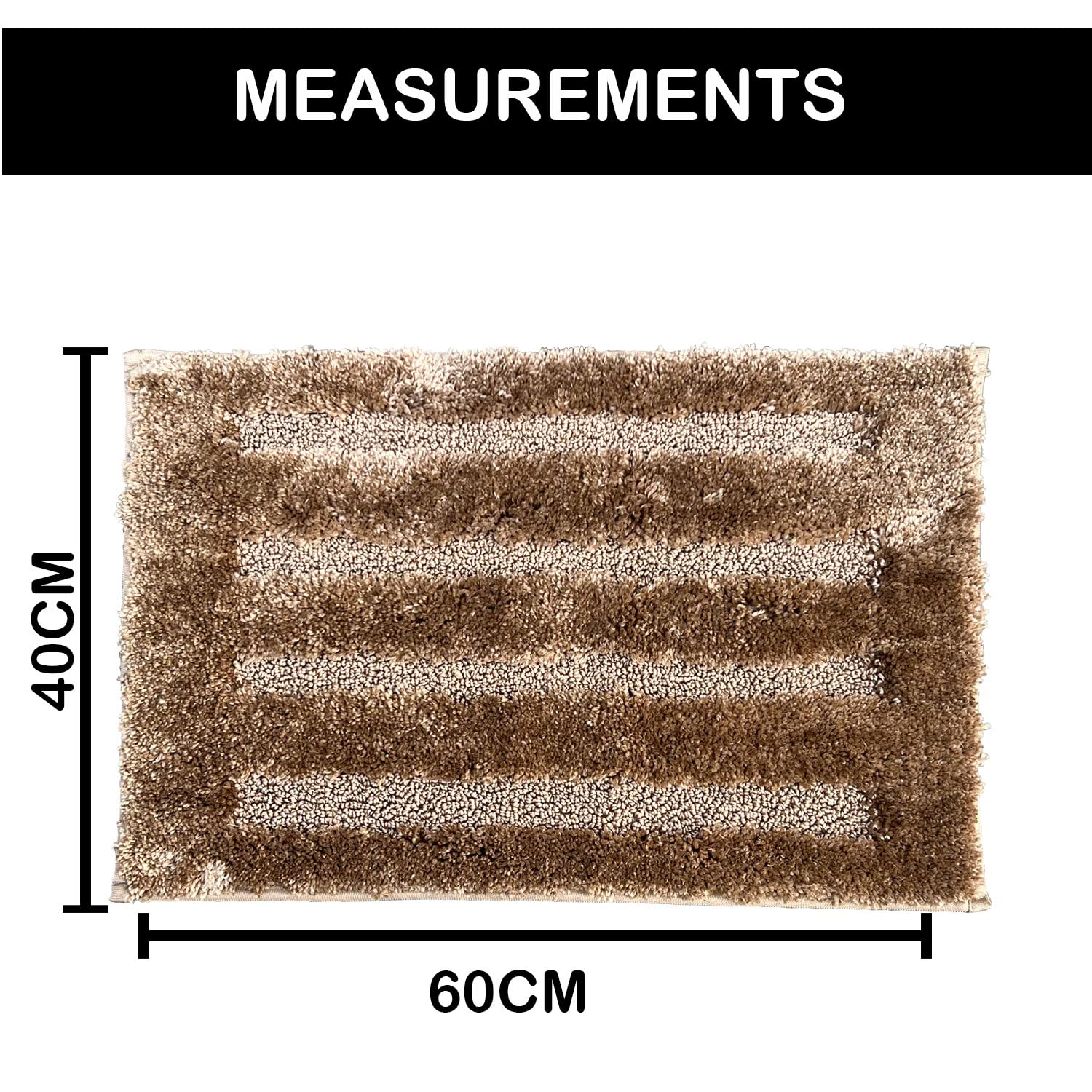 Bathmat 2500 GSM Microfiber (40cm x 60cm, Mocka)