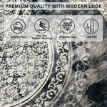 Polyester Floor Runner  Monochrome Pattern Multi Color 150x56cm