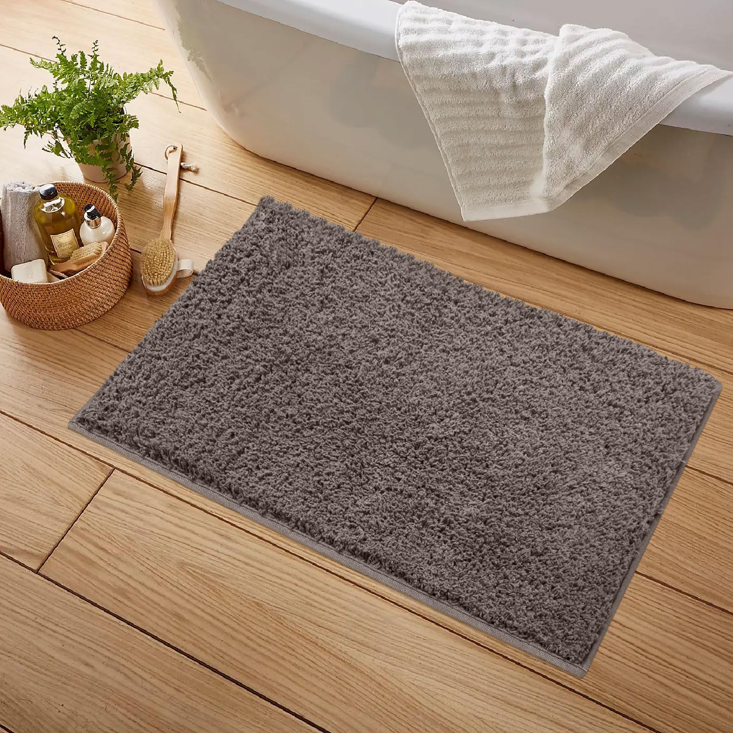 Colosseum Bath Mat 100% Cotton (40x60 cm,Coffee)