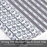 Shower Mats for Bathroom Anti Slip (Grey, 40x70 cm)