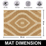 Scotland Diamond Bathmat Mat Pack Of 2 (38x58 cm, Gold)