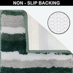 Italia Combo Door Mats for Home Pack of 2 (40x60 cm, Hunter Green)