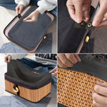 Brick Storage Box Bamboo (Natural ,30x20x12 cm)