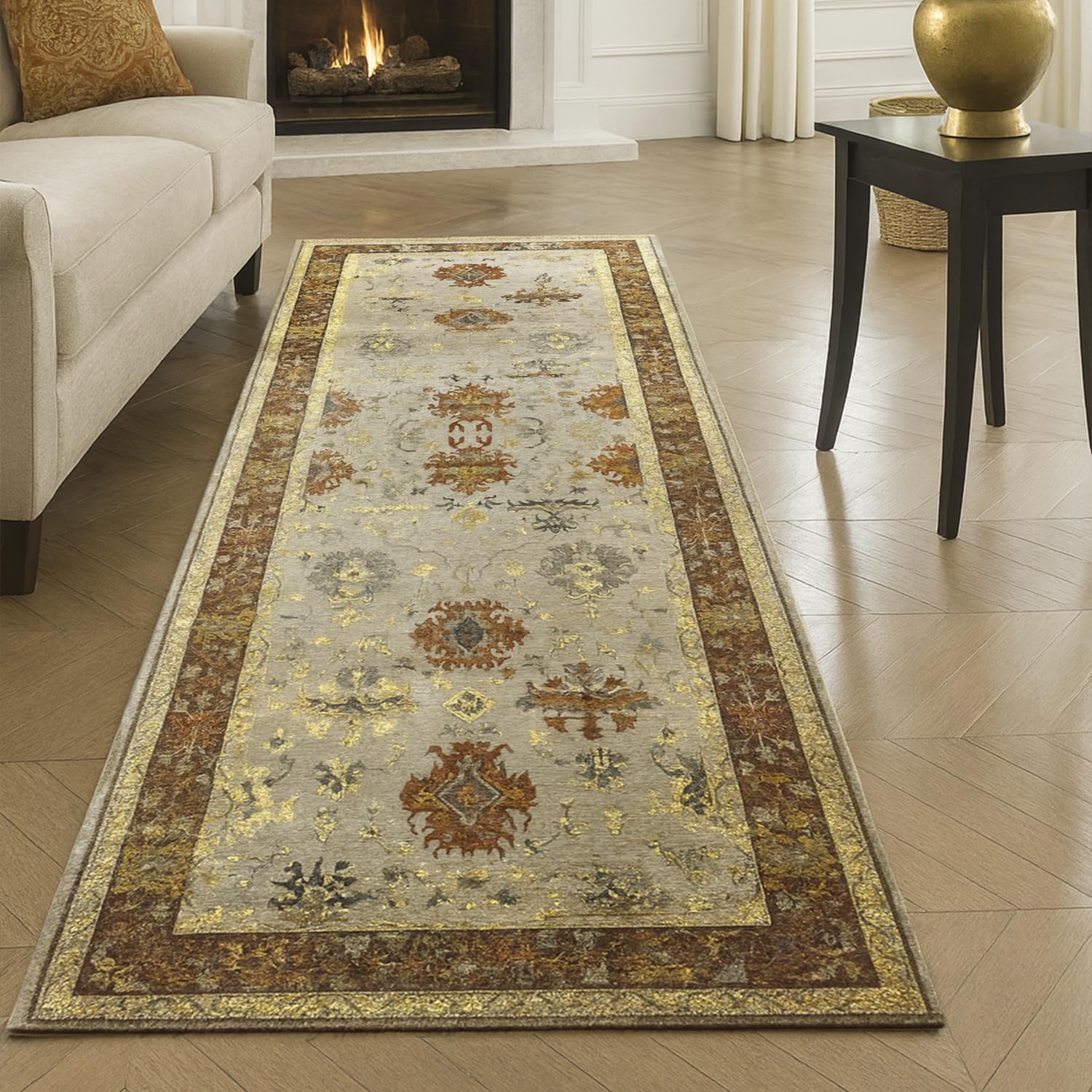 Polyester Vintage Runner (2x5 Feet, Multicolor, TPR)