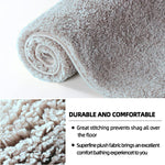 Vegas Microfiber Runner For Bedroom (2X5 Ft,Silver)
