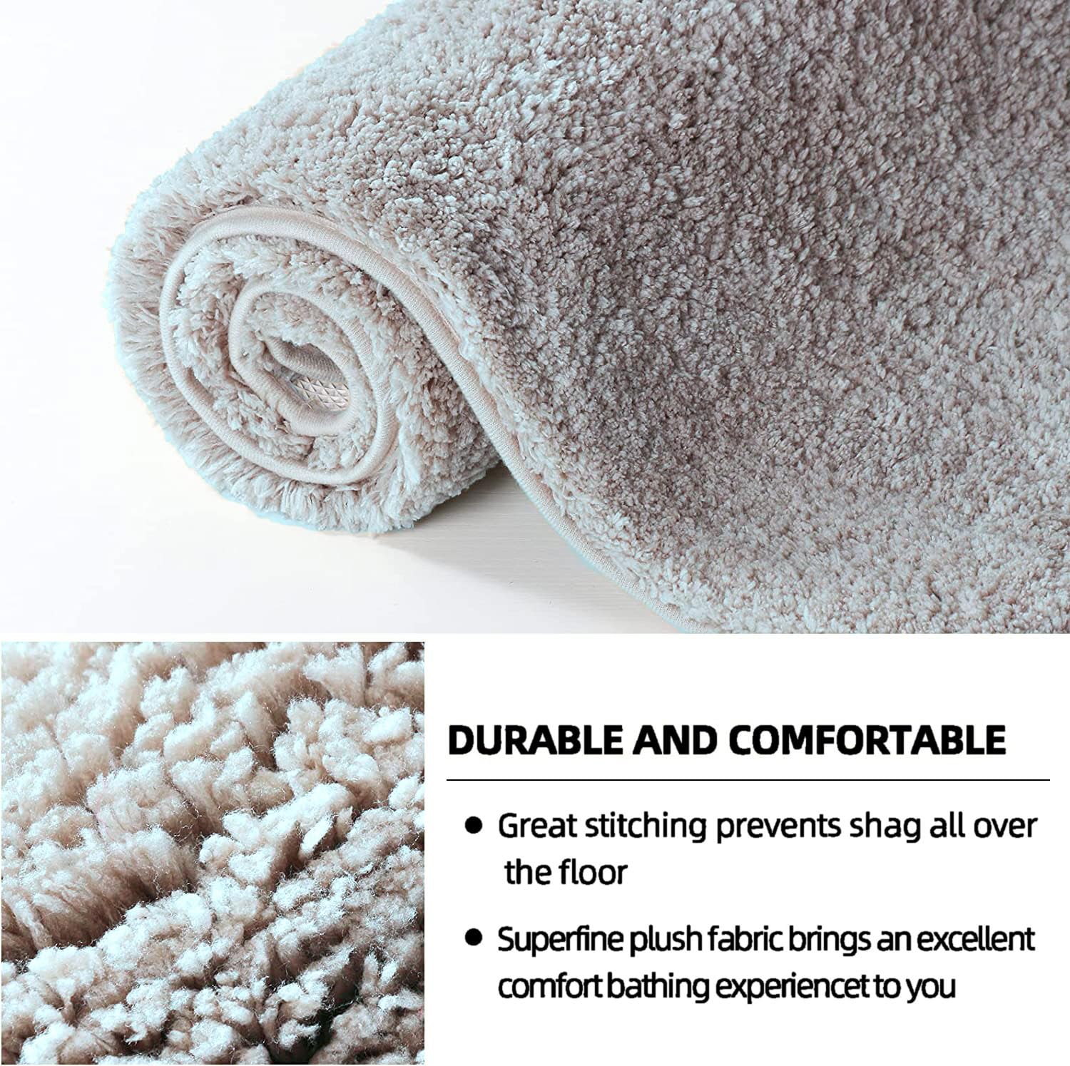 Vegas Microfiber Runner For Bedroom (2X5 Ft,Silver)