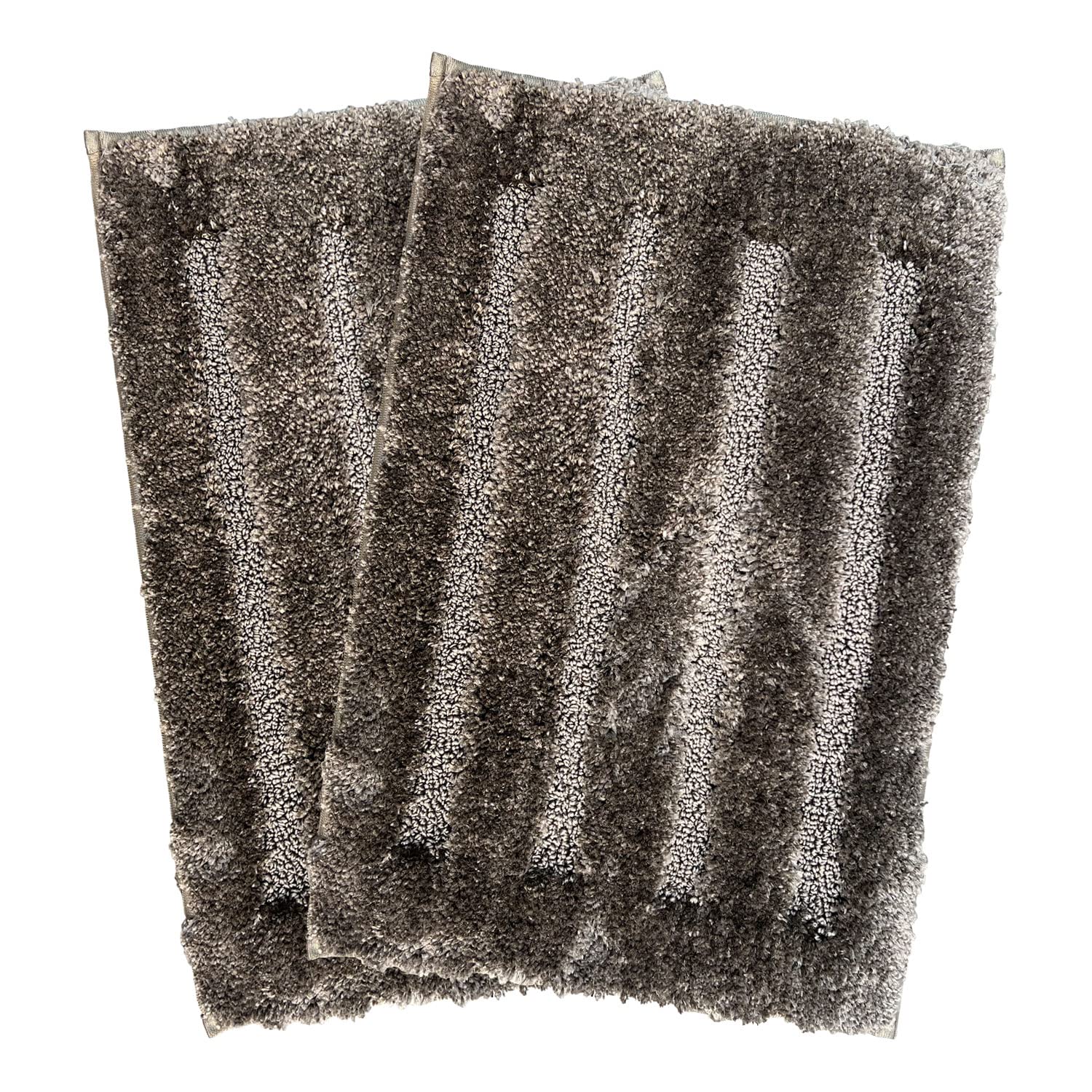 Bathmat 2500 GSM Microfiber Pack of 2 (40cm x 60cm, Taupe)