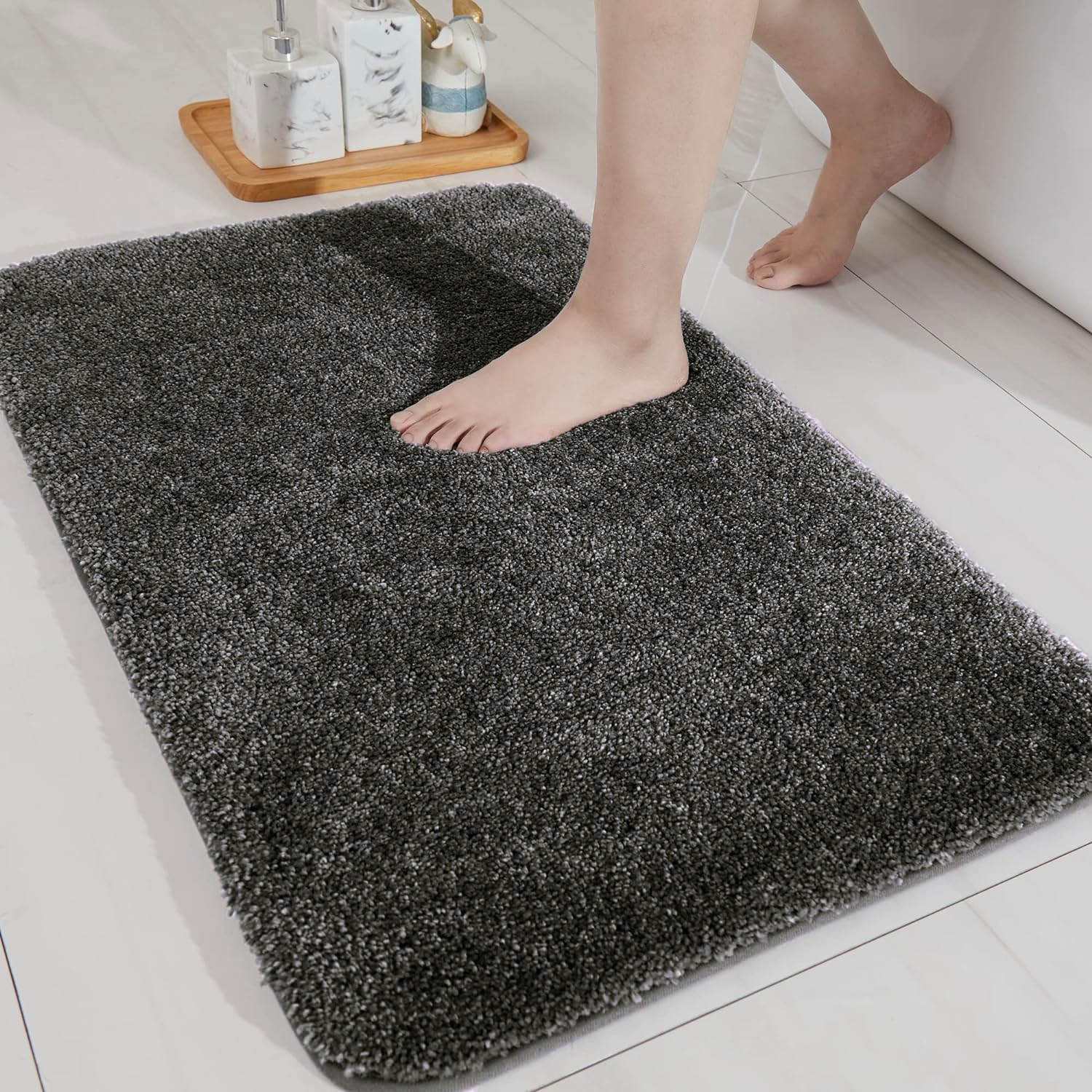 Newman Bath Mat 2500 GSM (40X60 Cm, Arabic Coffee)