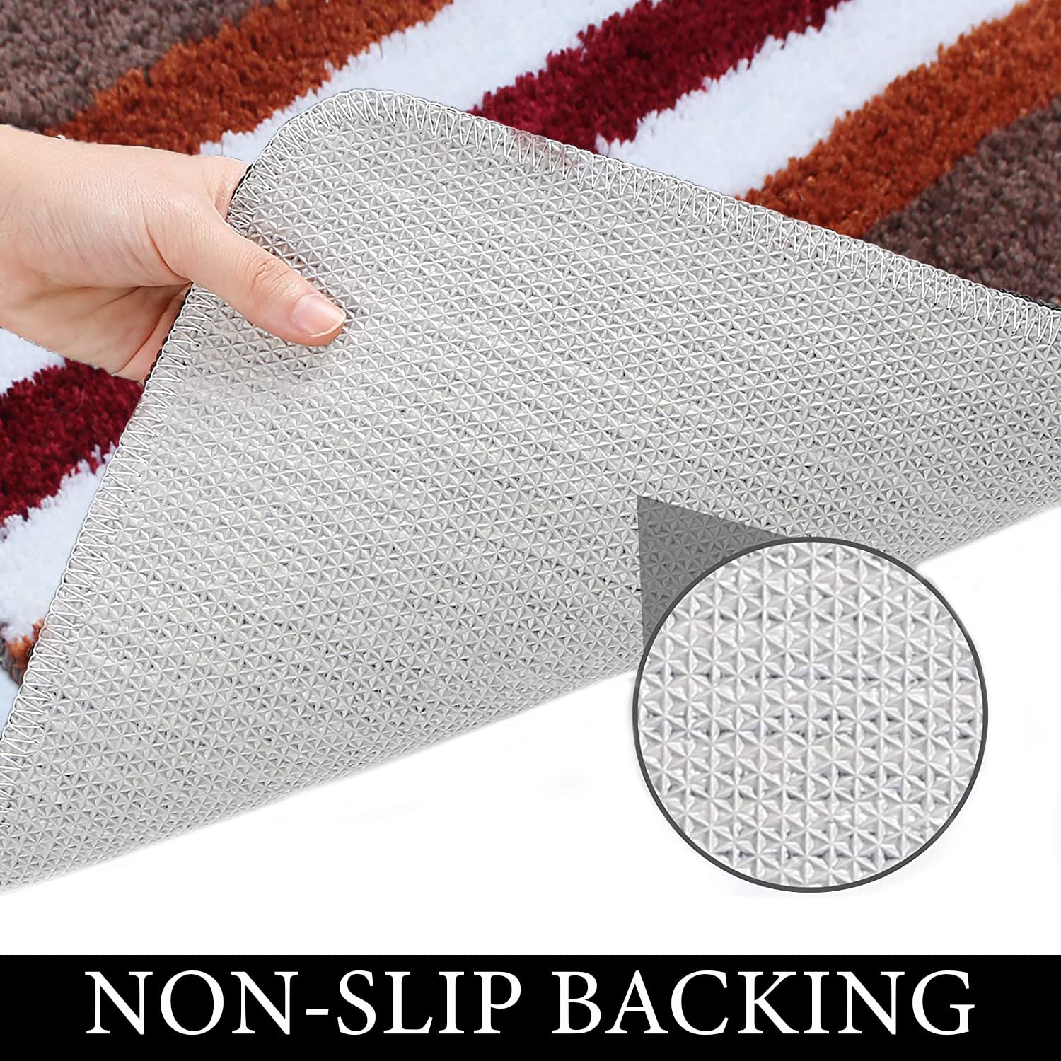 Bath Mat 1600 GSM Super Soft (38x58 cm , Cinnamon)