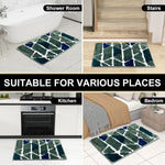 Macau Trangle Bath Mat (40x60 cm,Green)