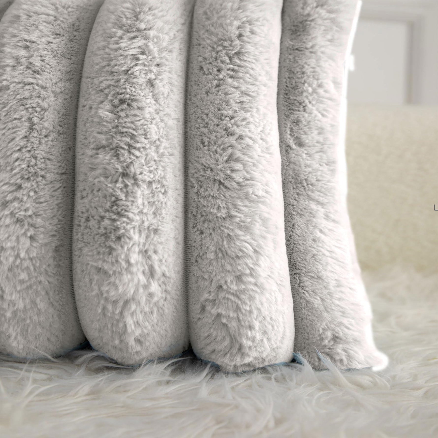 Luxurious Cushion Covers Pack of 2, (16x16 Inch - White)