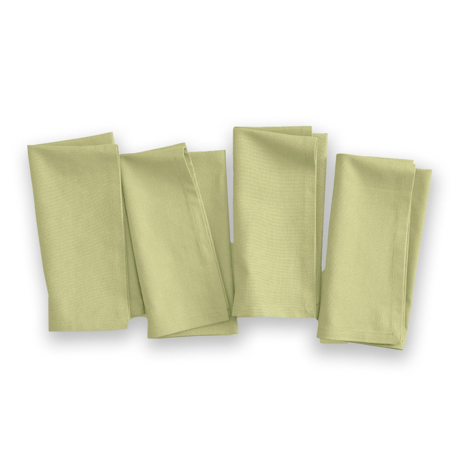 Cotton Kitchen Napkin Set of 4 (Green, 45x45 cm)