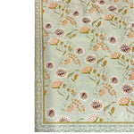 Polyester Floral Mist Carpet for Bedroom (3x5 Feet, Multicolor)