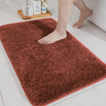 Newman Microfibre Bath Mat  (40x60 cm, Rust)