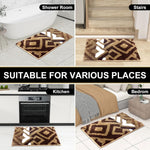 Macau Diamond Bath Mat (40x60 cm,Chocolate)