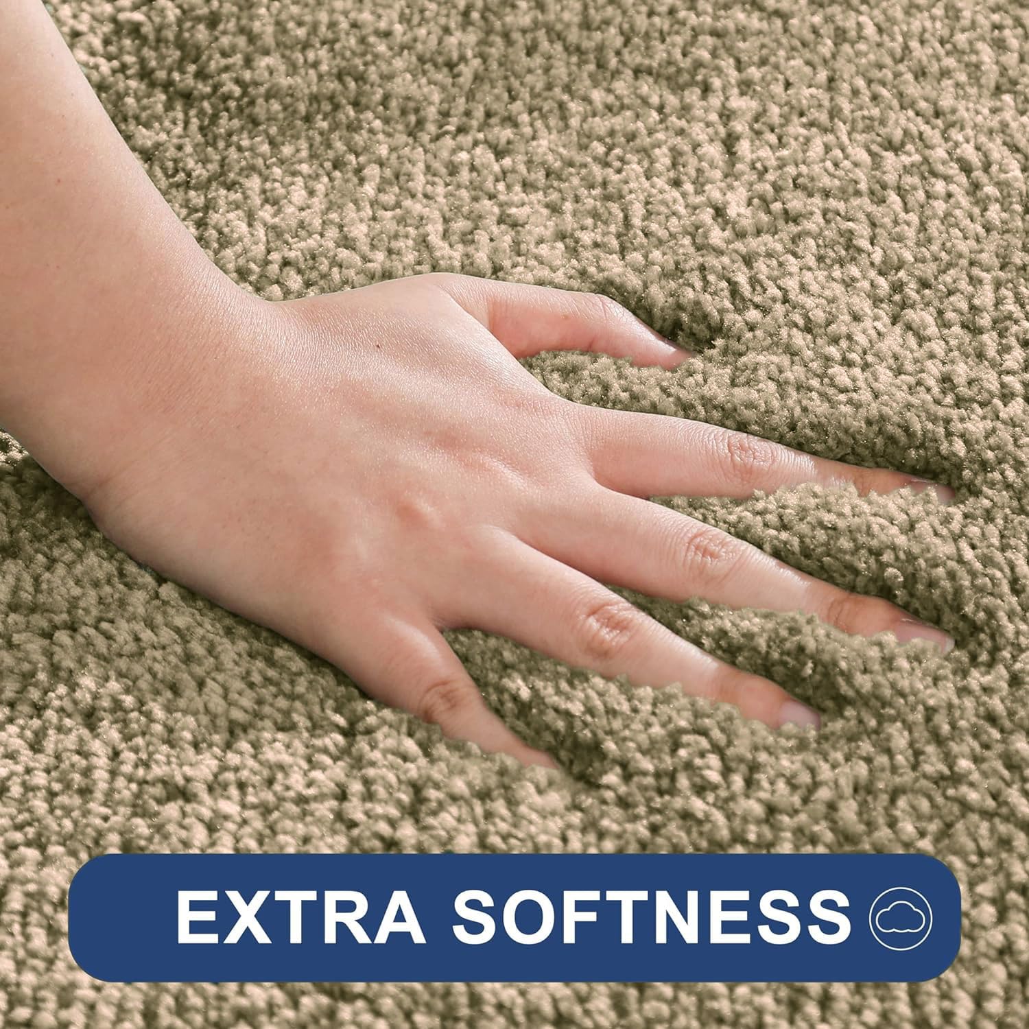 Newman Polyester Contour Bath Mat Set of 2 (Anti Gold 45x75 cm & 40x45)