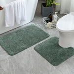 Newman Polyester Contour Bath Mat Set of 2 (Seige 45x75 cm & 40x45)