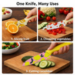 Knife Set of 3 ( Multicolor , 25.5x3.2 cm )