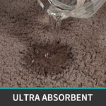 Vegas Microfiber Bath Mat (40x60 cm, Cocoa) Pack of 2