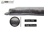 Austria Bath Mat Rabbit Fur 1000 GSM (45 x 75 Cm, Grey)