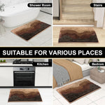 Macau Waves Bath Mat (40x60 cm,Coffee)