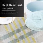 Zigzag Design Placemat for Dining Table Set of 6(30x45 CM White)