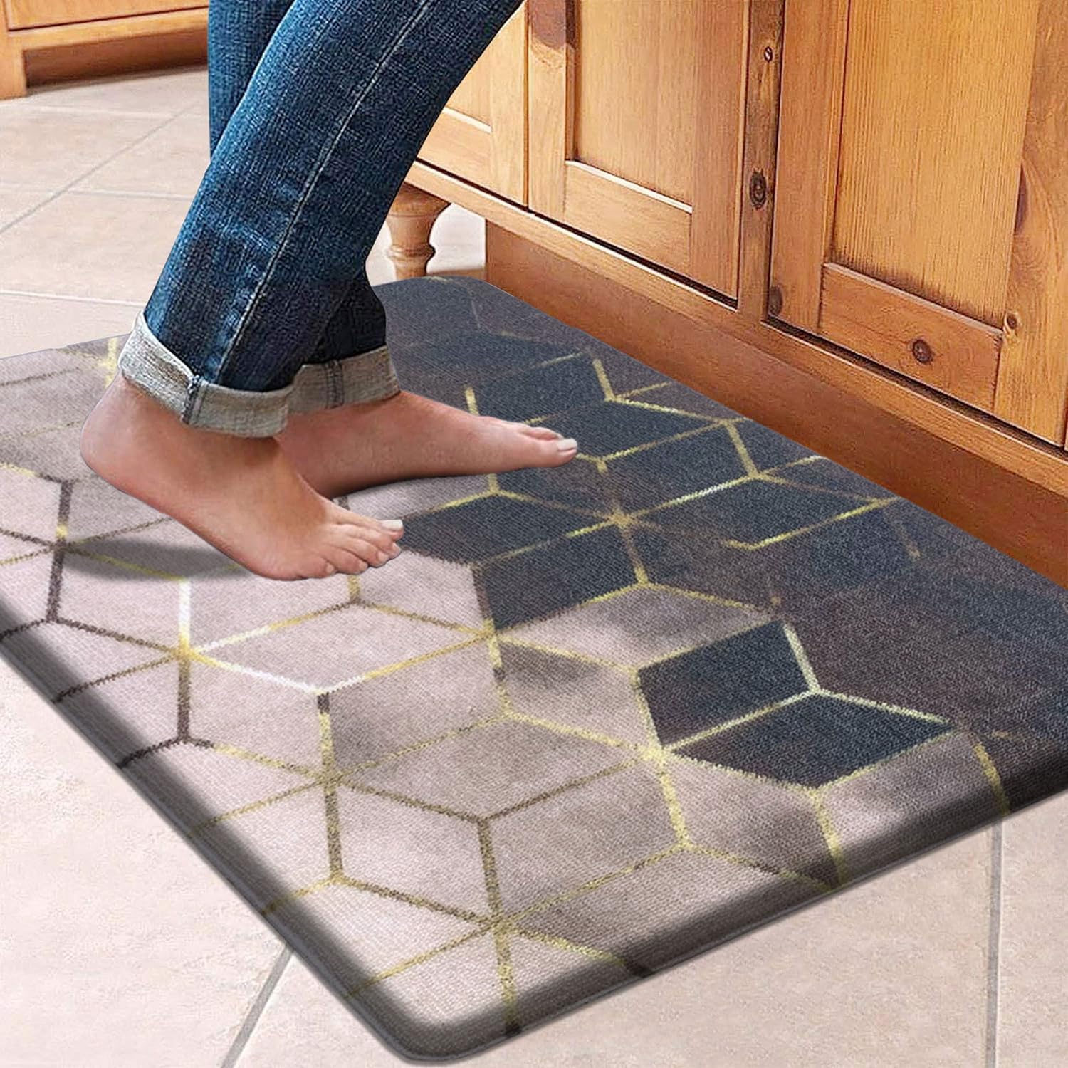 Cuba Door Mats Anti Fatigue - Golden (45x75 cm)