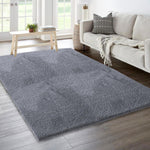 Sensuous Carpet for Bedroom (Grey, 4x6 Feet)