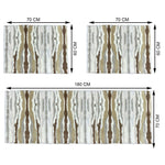 Sofa Cover for 5 Seater Tiger Print Plush Polyester ( 70x180 cm & 60x70 cm , Brown )