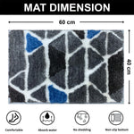 Macau Trangle Bath Mat (40x60 cm,Grey)