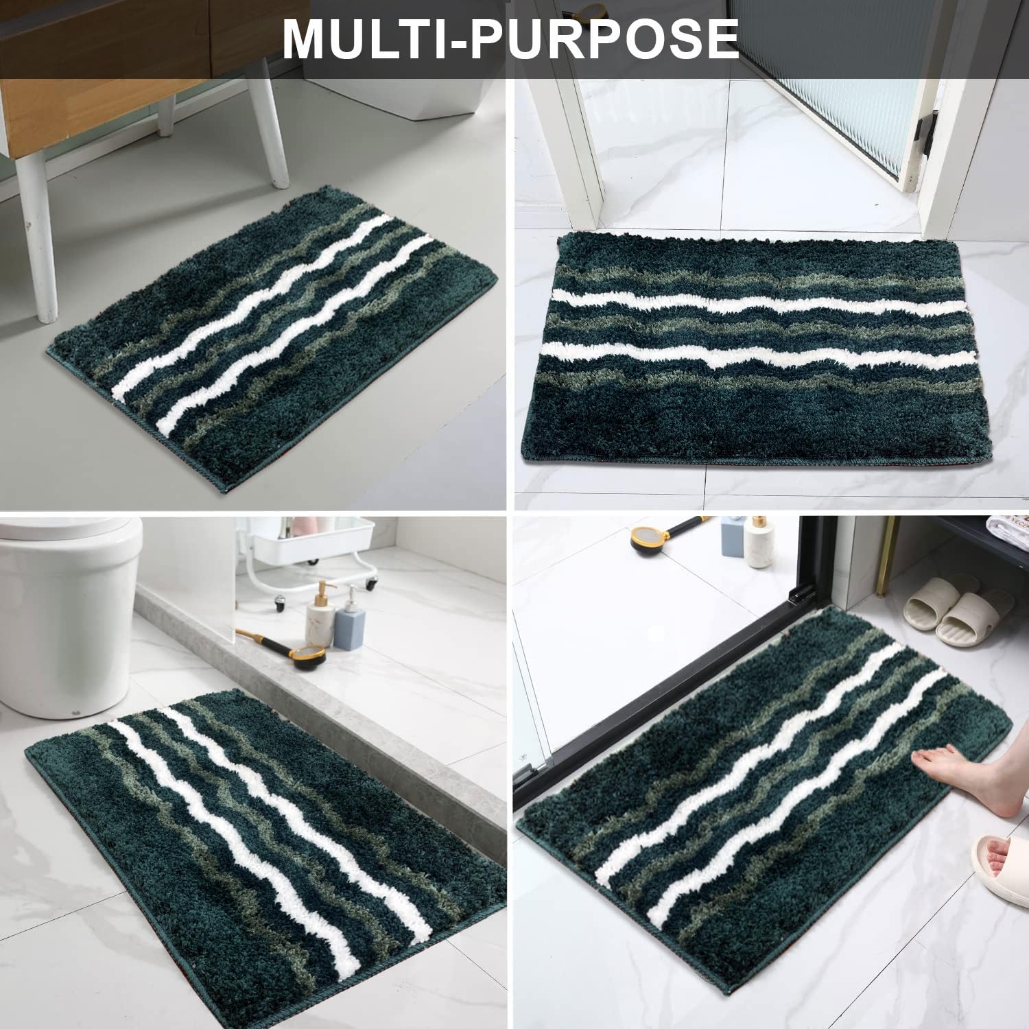 Belgium Bath Mat ( 38x58 cm, Green )