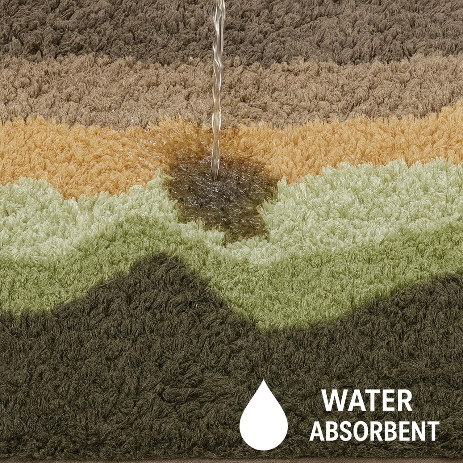 Canada Bath Mat Waves (40x60 cm, Taupe)