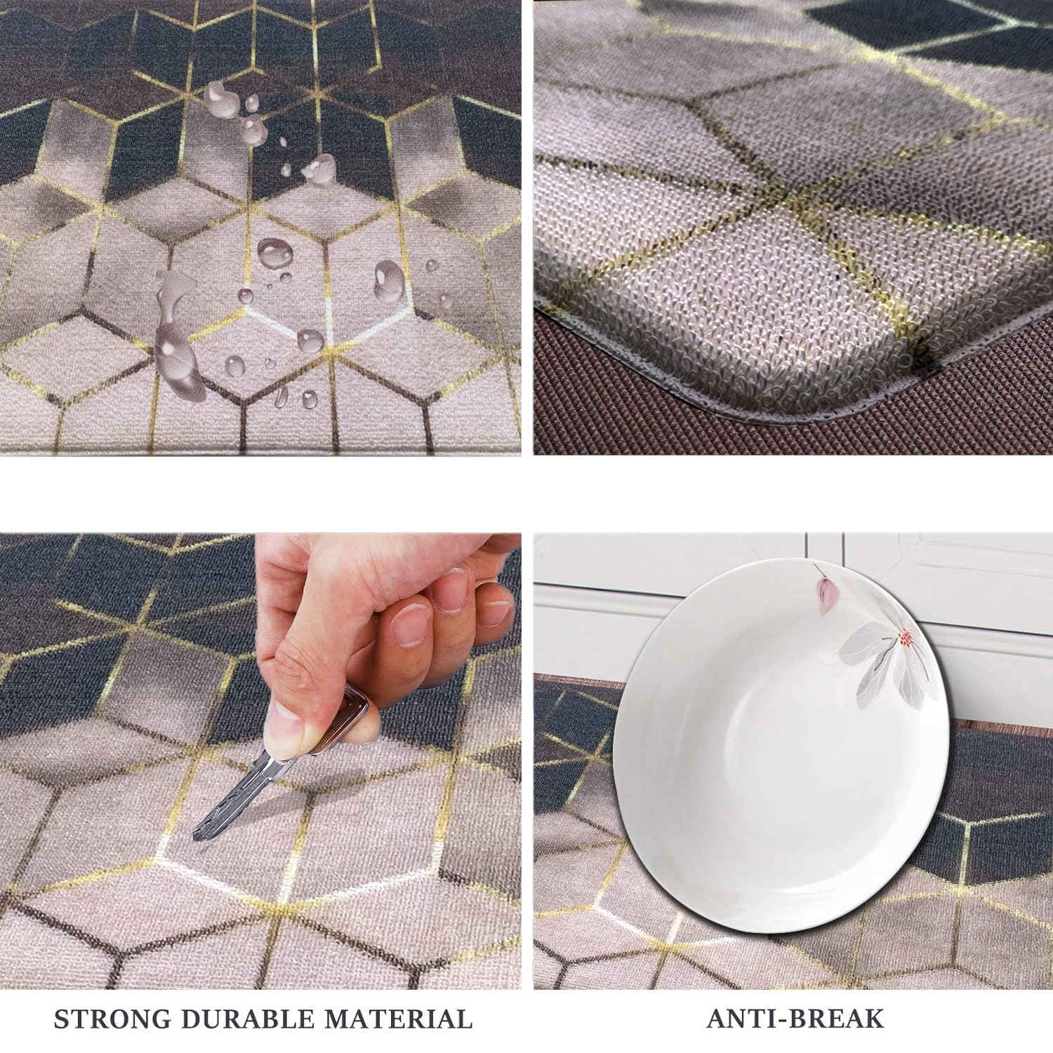 Cuba Door Mats Anti Fatigue - Golden (45x75 cm)