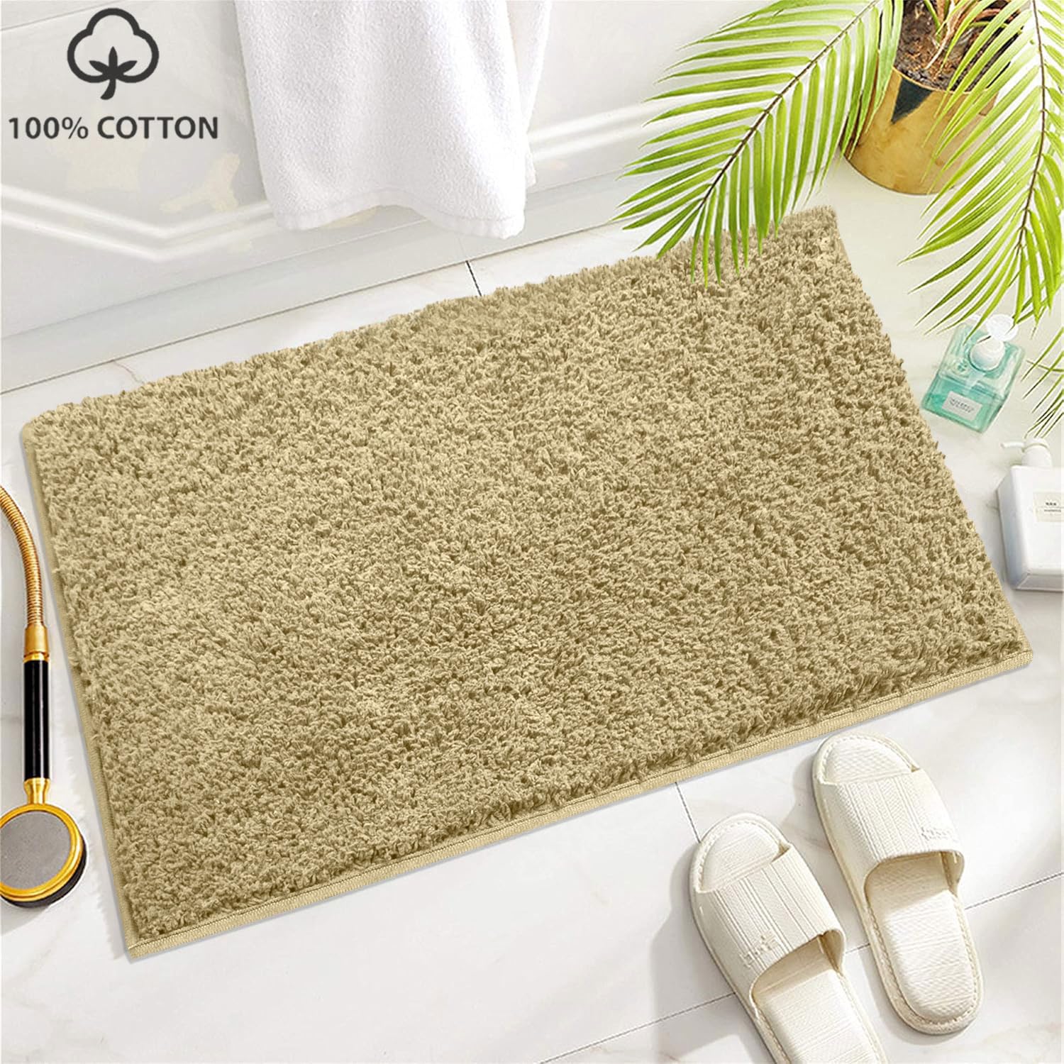 Colosseum Bath Mat 100% Cotton (40x60 cm,Gold)