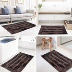 Bathmat 2500 GSM Microfiber Pack of 2 (40cm x 60cm, Chocolate)