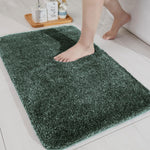 Microfiber Bathmat 2500 Gsm (Hunter Green,40Cm X 60Cm)