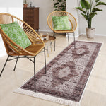 Polyester Floor Runner Persian Mist Pattern Multi Color 150x56cm