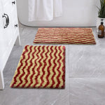 Berlin Bath Mat Super Sof Mat Pack of 2(38x58 cm ,Cherry)