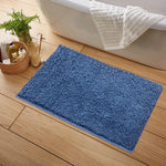 Colosseum Bath Mat 100% Cotton (40x60 cm,Blue)