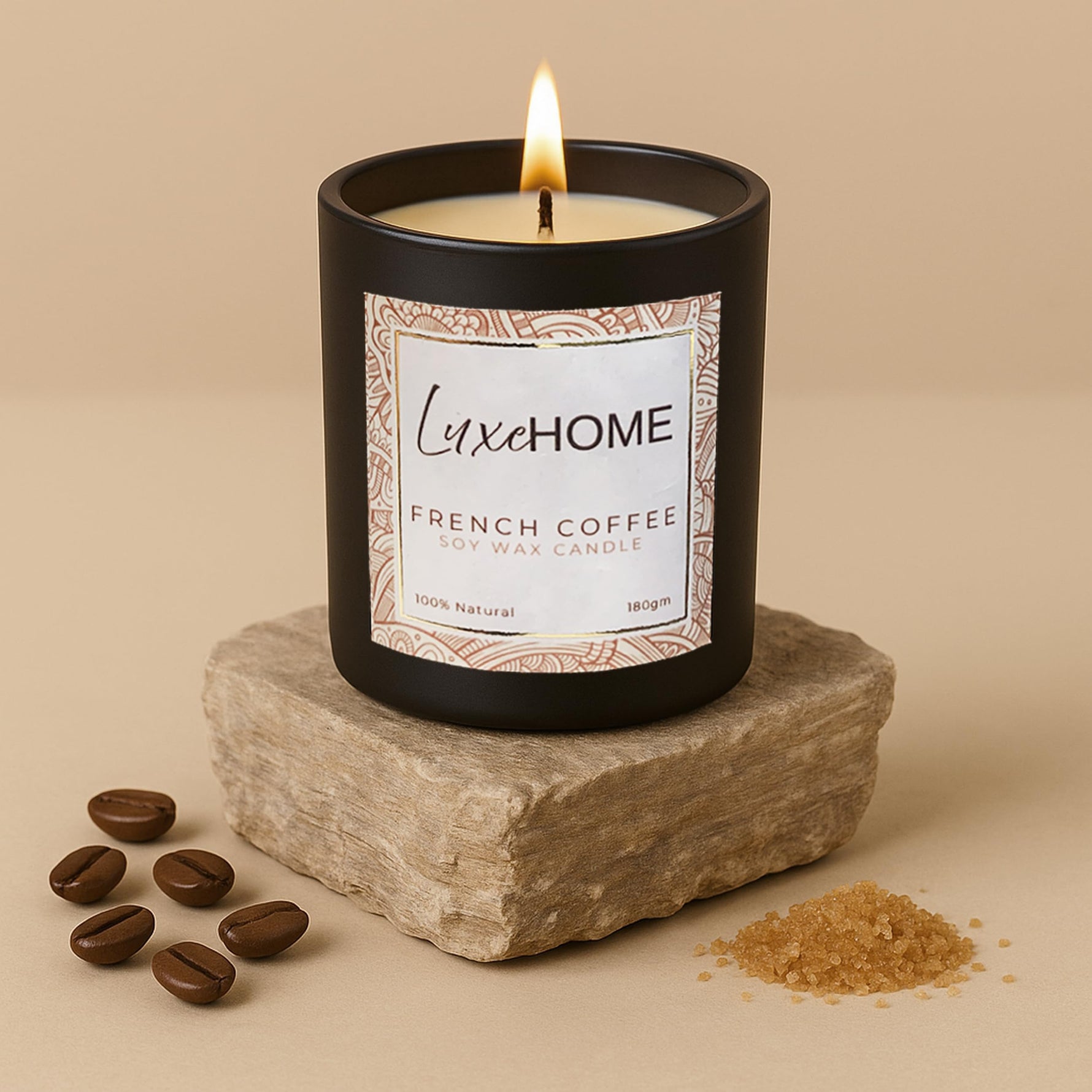 Scented Candles Set of 1 Brown